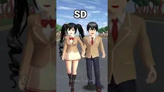 Menua bersama seragam SD SMP SMA baju baru sakura 