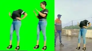 tiktok trending girl green screen video | girl green screen video