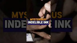 do you know about the mystery of indelible ink ? #shorts