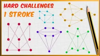 Drawing with a Single Line Without Lifting the Pencil  🧠 [HARD CHALLENGES]
