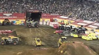 Monstertruck jam double backflip attempt