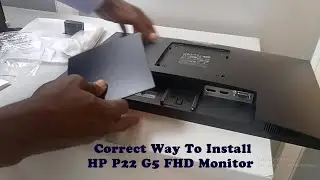 Installing The HP Monitor P22 G5 FHD Monitor