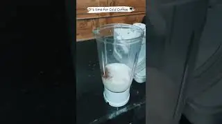 Lets make Indian style Cold Coffee (Iced Coffee) #shorts
