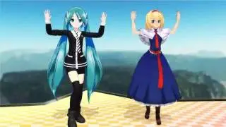 【MMD】Alice & LAT Miku Sweet Magic【Touhou VOCALOID】