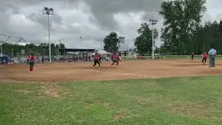 C  Stone, 2B dble. play 7:4:21, #ClaireStoneSoftball0609