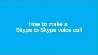 How to make a Skype to Skype voice call - Windows