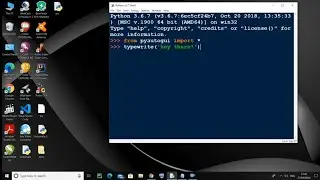 GUI automation - controlling keyboard with python