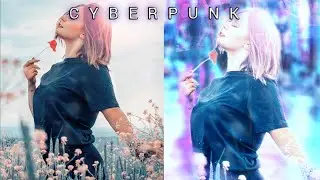 Picsart Editing: Cyberpunk effect - editing foto keren di picsart