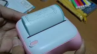 mini impresora térmica, prueba en papel adhesivo
