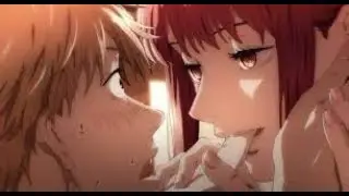 Дэнжи  встревает Макиму-Человек-бензопила\Danji bumps into Makimu the Chainsaw Man