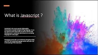 What is javascript 