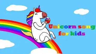 Unicorn song on playground | Karaoke for kids