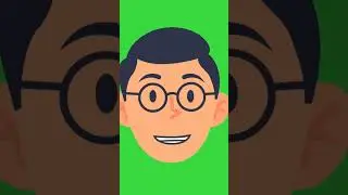 Talking man green screen animation video 