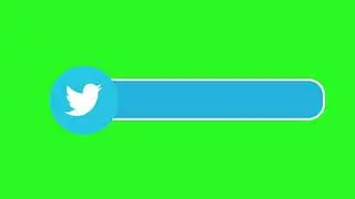 Twitter Logo Green Screen Animation