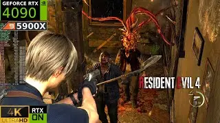 Resident Evil 4 Remake | RTX 4090 4K Max Settings, Ray Tracing ON | Ryzen 9 5900X