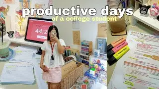 College diaries 📚 productive days, flea market, study vlog, Mockboard exam, pulling an all nighter