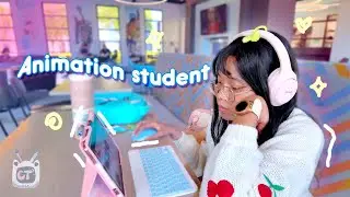 First Day of Uni 🌸 3D Animation Student 🌱 Character Modeling class 🥕