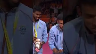 indian badminton men's double gold🥇in Birmingham Commonwealth games 2022 #CWG #India #badmimton