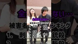 被害者の死因ランキング #名探偵コナン
