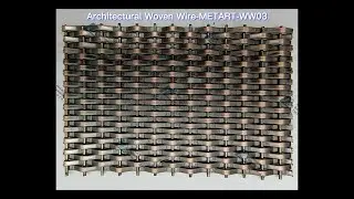 Antique Copper Architectural woven wire Pattern