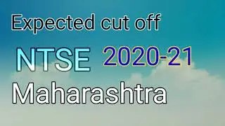NTSE cut off 2020 || Maharashtra ntse cut off come