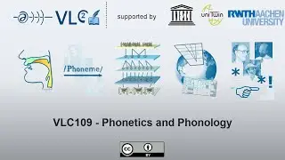 VLC109 - Phonetics and Phonology