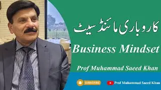 Business Mindset   II Prof Muhammad Saeed Khan II