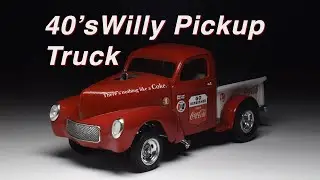 🚗🖌️ Building Willy Pickup Truck | AMT Model kit step by step | ASMR Building