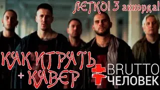 BRUTTO-ЧЕЛОВЕК|Как играть|Видео урок|Разбор песни|КАВЕР|COVER