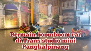 Calief, Aquina, bermain boomboom car bersama sepupu di Trans Studio Mini Pangkalpinang