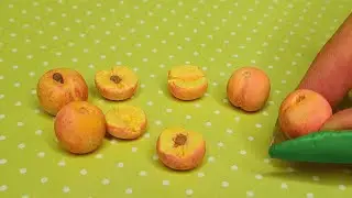 МИНИ ПЕРСИК ✨️ | Миниатюра из полимерной глины | Еда для кукол | Sunny Dream