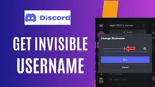 How to get invisible username on discord