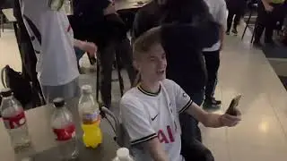 Tottenham fans go wild when Tottenham scored. Tottenham vip live screening.