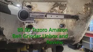 Tezoro 18" x 1/2" Belt Sander or Finger Grinder Unbox and Review. Great tool for Auto Body!