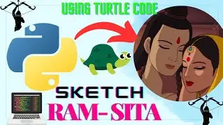 Sita Ram Using Python Sketchpy Code | Python Programming Hub