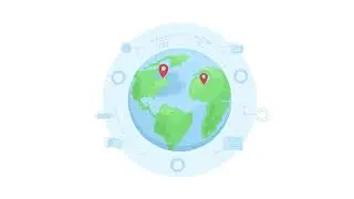 Animated remote work locations