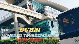 Dubai Monorail Ride Tour | Driverless Trains | 4K | Travel Prabhat