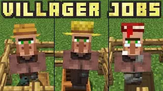 Minecraft 1.16 - How To Give Villagers Jobs! (Every Villager Job)