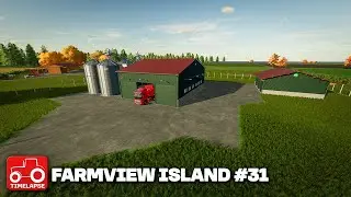 NEW GRAIN STORAGE COMPLEX!! Farmview Island FS22 Timelapse Farming Simulator 22 Ep 31