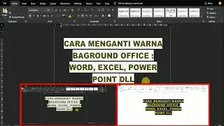 cara mengatasi microsoft office  berwarna Hitam word | Excel dan power Point_Tutorial Jinan