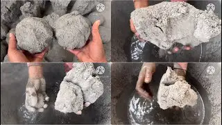 Gritty pure cement floor and water crumbling full satisfying video #satisfying