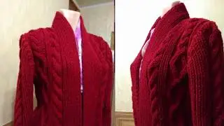 Simple stylish knitted cardigan