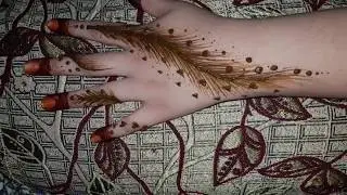 Feather henna design.....❤