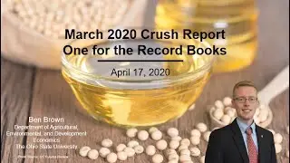 A record setting March Soybean Crush Report- Does it Continue?