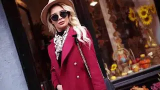 Palton dama Chic Diva midi drept din stofa Roxanne