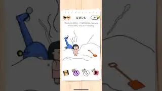 Brain Test 2 - Bad Luck Betty - Level 15, The helicopter crashed on snowy mountains she is freezing