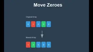 Move Zeroes - Efficient Solution Python | Telugu