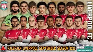 Liverpool FC 🔴 Facepack Season 2025/26 - PES 2021 & Football Life 2025