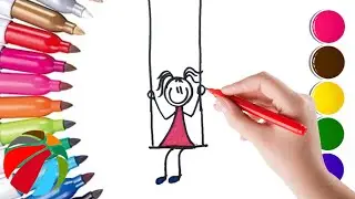 BEST CUTIE 🥰 STICK GIRL EASIEST DRAWING - 
