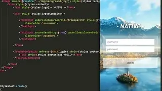 React Native Tutorial - Making a Login App with profile page #1 | Building the frontend